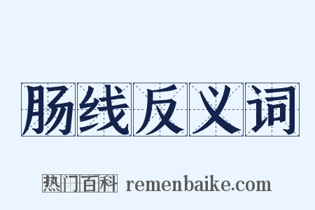 肠线反义词是什么意思的图片